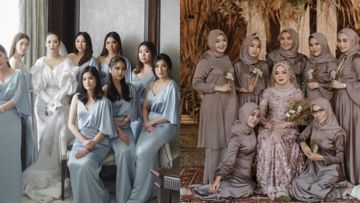 12 Model Baju Bridesmaid Satin Polos Terbaru