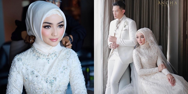 10 Detail Resepsi Internasional ala Citra Kirana-Rezky Adhitya. Modern dalam Nuansa Putih Elegan!