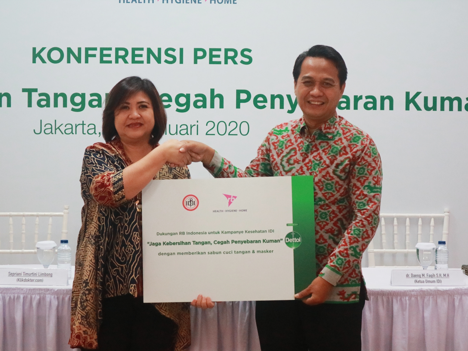 IDI dan Reckitt Benckiser Indonesia Imbau Masyarakat Jaga Kebersihan Tangan untuk Cegah Penyebaran Kuman