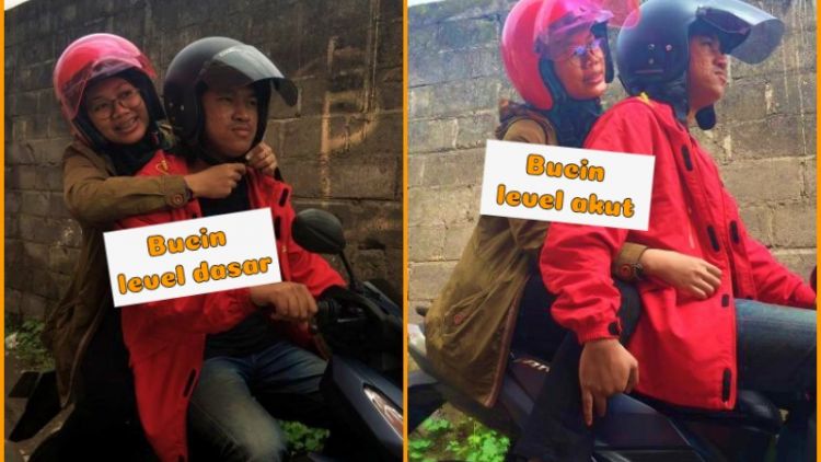 10 Level Pasangan Bucin Saat Boncengan Motor. Sekali Pandang, Kamu Otomatis Tahu Level Kebucinannya~