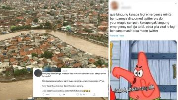Menyimak Perdebatan Warganet atas Jokes Soal Banjir di Media Sosial. Mending Bantuin Tim SAR gih~