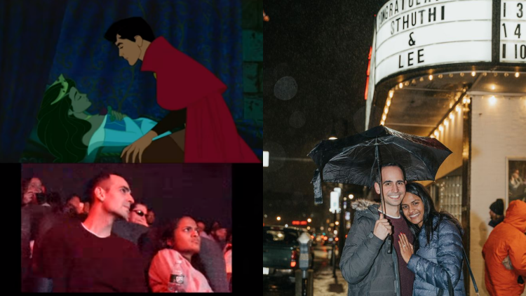 Super Romantis, Pria Ini ‘Bajak’ Film Sleeping Beauty Hanya Demi Lamar sang Kekasih di Bioskop!
