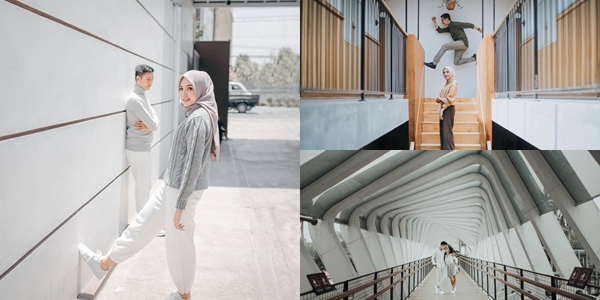 14 Ide Pre-wedding Arsitektural-Simetrikal. Foto Kekinian Hits nan Minimalis Berlatar Bangunan