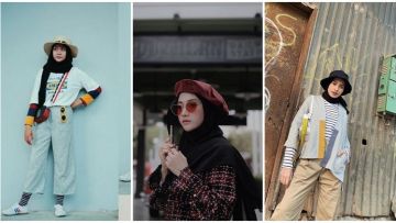 Kece dan Unik, Ini Penampilan 8 Hijabers yang Percaya Diri dengan Topinya