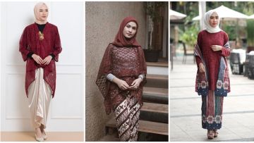 Inspirasi 10 Kebaya Maroon Hijab yang Terbaru