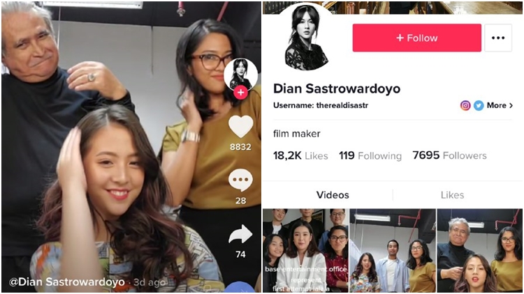 Para Artis Kini Berduyun-duyun Main TikTok, Dian Sastro Juga Nggak Mau Ketinggalan!