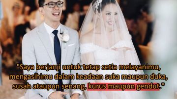 6 Isi Janji Nikah Artis Paling Romantis. Komplet, dari yang Kocak Campur Haru Sampai Realistis!