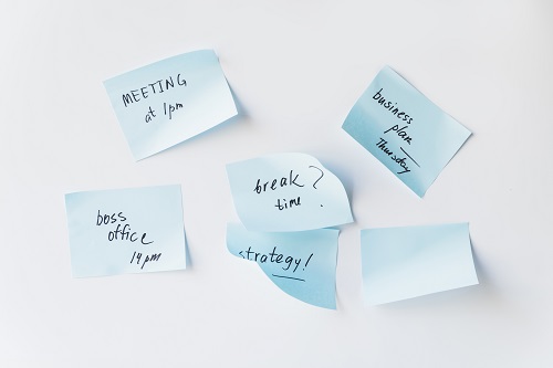 Sticky Notes With Plan