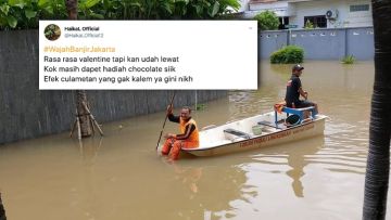 Jakarta Banjir Lagi, Tagar #WajahBanjirJakarta Menggema di Twitter. Nyindir Tagar Bikinan Anies~