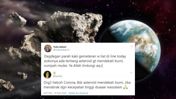 Heboh Kabar Asteroid Berukuran 5 Kali Lapangan Bola Mendekati Bumi Hari ini. Begini Faktanya!