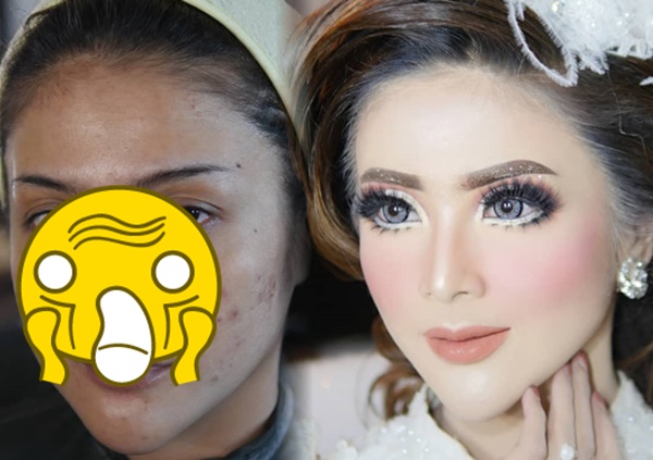 13 Before-After Make-up Manten ala MUA Khadijah Azzahra. Manglingi Total Sampai Nggak Kenal!