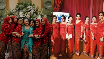 10 Pilihan Seragam Bridesmaid Nuansa Merah. Elegan, Berkelas dan Wah di Momen Indah~