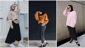 9 Model Sweater yang Cocok Dipadukan dengan Hijab Warna Apapun; Manis dan Kekinian!
