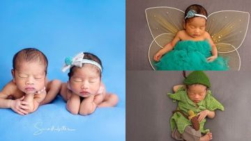 12 Ide Newborn Photography ala Bayi Kembar Syahnaz-Jeje. Gemasnya tuh Nggak Ada Obat~