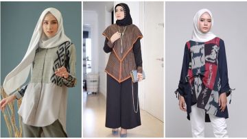 8 Desain Busana Batik Hijab yang Dijamin Beda di Pasaran. Motifnya Cantik dan Elegan!