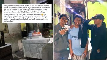 Viral Pesta Ultah ke-17 yang Cuma Didatangi 3 Teman, Reza Arap Kasih Kejutan buat sang Pelajar