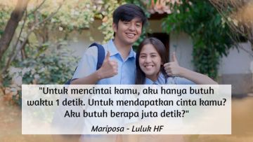 10 Quotes Buku Mariposa tentang Cinta yang Butuh Proses. Tak Hanya ‘Jatuh’, Lalu Semua jadi Indah