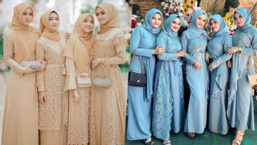 8 Ide Gaun Bridesmaid Bukan Kebaya untuk yang Berhijab. Elegan dan Memesona Tanpa Tapi!