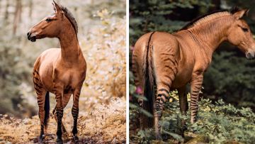 12 Persilangan Hewan Beda Spesies yang Berhasil. Bentuknya Unik-unik, Apalagi Zebra & Kuda, Gagah!