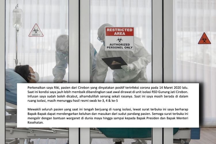 Pasien Positif Covid-19 di Cirebon Tulis Surat Terbuka untuk Presiden & Menkes. Ini 5 Curhatannya