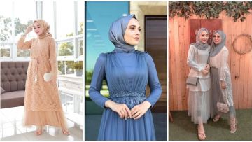9 Dress Kondangan Hijab Warna Cerah yang Nggak Pasaran. Bahannya Macam-Macam!