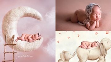 10 Newborn Photography Claire Herbowo, Anak Shandy Aulia yang Berumur Satu Bulan. Gemas!