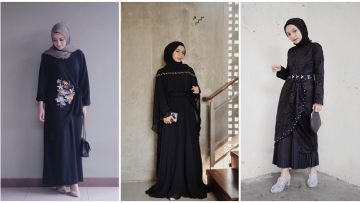 8 Model Gamis Hingga Kebaya Hitam yang Anti Mainstream. Bukti, yang Simpel Lebih Elegan!