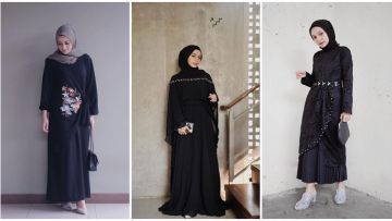 8 Model Gamis Hingga Kebaya Hitam yang Anti Mainstream. Bukti, yang Simpel Lebih Elegan!