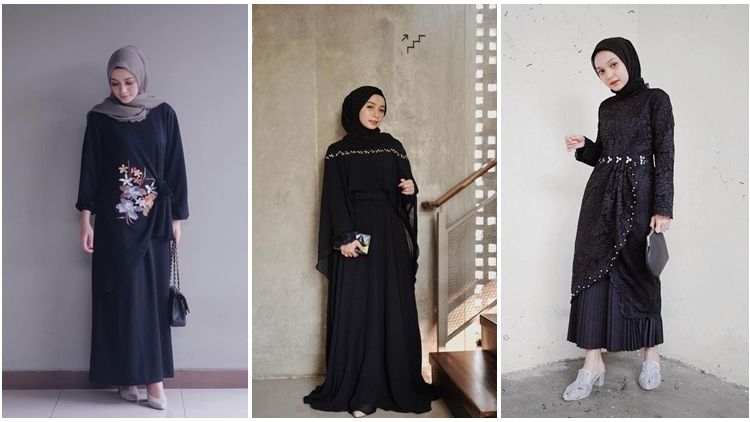 8 Model Gamis Hingga Kebaya Hitam yang Anti Mainstream. Bukti, yang Simpel Lebih Elegan!