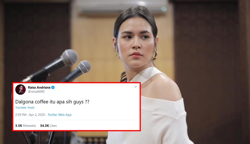 Warganet Bilang Cara Bikin Dalgona Coffee Diaduk Sampai Lebaran, Raisa: Sesulit itu Ngaduknya?