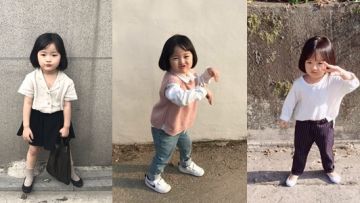 Mengulik 10 Ide Padu Padan Busana Gemas ala Selebgram Cilik Korea, Kwon Yuli. Kecil-kecil, Stylish Abis~