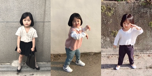 Mengulik 10 Ide Padu Padan Busana Gemas ala Selebgram Cilik Korea, Kwon Yuli. Kecil-kecil, Stylish Abis~