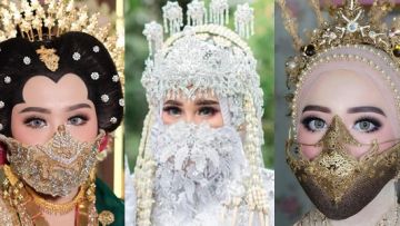 9 Masker Cantik untuk Pernikahan Musim Corona. Walau Baru Akad Boleh kok Tampil Paripurna~