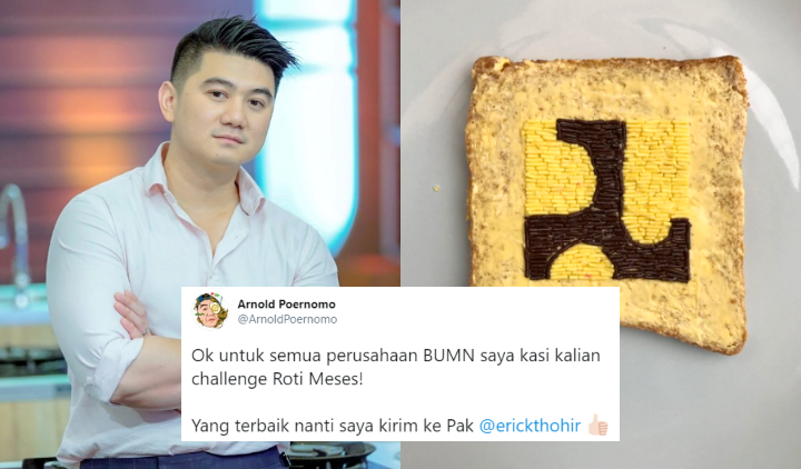 Warganet Kritik Kementerian PUPR yang Ikut Tren Bikin Roti Meses, Chef Arnold Justru Membela