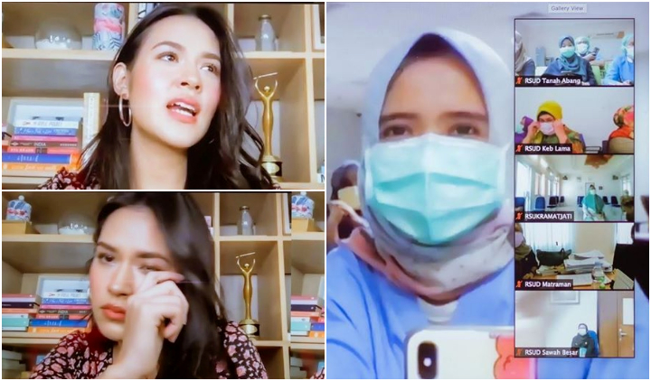 Berniat Menghibur Petugas Medis dengan Nyanyiannya, Raisa Justru Menangis Dengar Curhatan Mereka