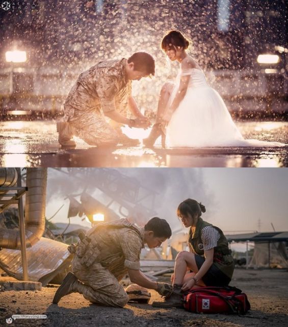 14 Ide Foto Pre-wedding yang Direka Ulang dari Adegan Drakor Hits. Sedikit Halu, Banyak Gemasnya~