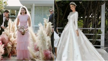 10 Ide Gaun Pernikahan Cantik dari Para Selebritas Dunia. Anggun dan Super Memesona~