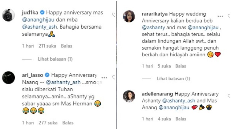 Rayakan Anniversary Pernikahan Ke-8, Begini Ungkapan Romantis Anang dan Ashanty. Romantis!