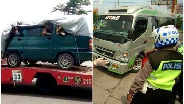 3 Usaha Pemudik Mengelabui Polisi, Ada yang Sembunyi di Truk Towing dan Naik Jasa Travel Gelap