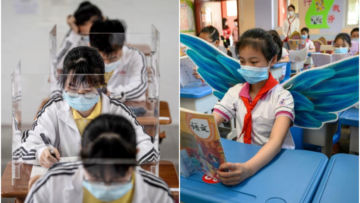 11 Potret Unik Pelajar “Back to School” di Cina. Ada yang Disuruh Pakai Sayap Mainan!