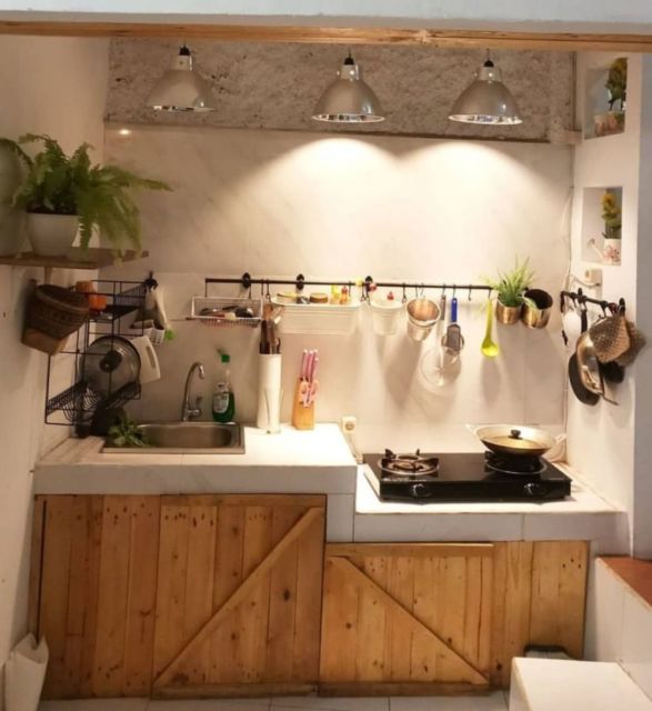 9 Model Rak Dapur Minimalis yang Keren dan Sederhana 24 model rak dapur kayu