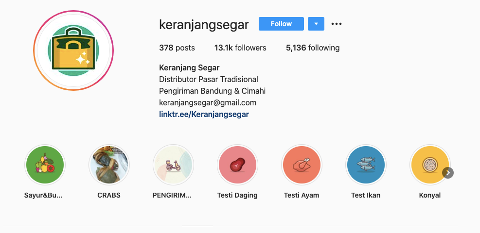 5 Akun Instagram Toko Online Buat Beli Sayur, Daging, dan Buah-buahan di Bandung. Anti Ribet~