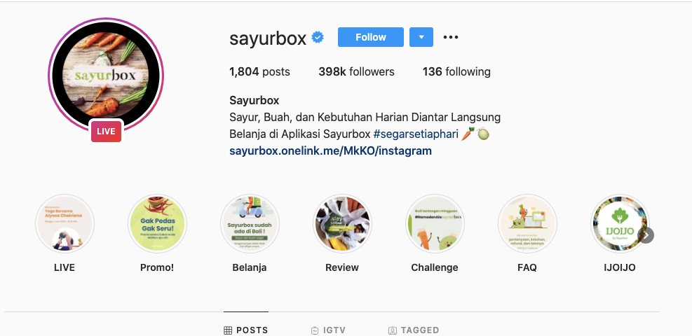 5 Akun Instagram Toko Online Buat Beli Sayur, Daging, dan Buah-buahan di Bandung. Anti Ribet~