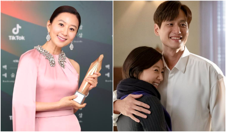 Berkat The World of The Married, Kim Hee-ae Menang Baeksang Arts Awards. Dipeluk Park Hae-joon!