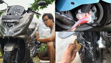 Tips Cuci Motor Sendiri yang Benar & Bikin Kinclong