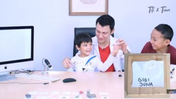 Cara Unik Christian Sugiono Kenalkan Sains ke Anak dengan Mikroskop. Sampai Beli Meteorit Asli!