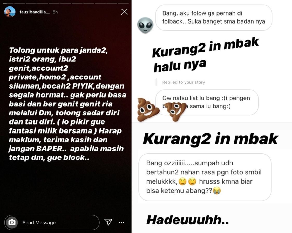 Tubuh Atletis Dikomentari, Fauzi Baadila Peringatkan Warganet yang Sering DM: Hargai Diri Anda Sendiri