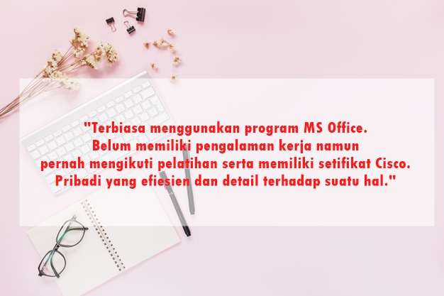 contoh kalimat mempromosikan diri di jobstreet