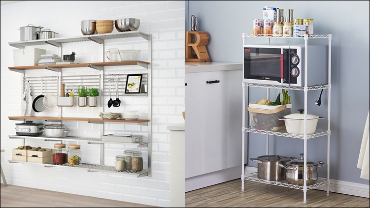 9 Model Rak Dapur Minimalis yang Keren dan Sederhana 21 model rak dapur minimalis