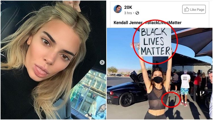 Aksi Dukung #BlackLivesMatter Kendall Jenner Ketahuan Hasil Photoshop, Begini Klarifikasinya
